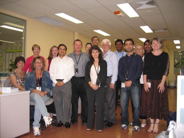 Interstate visitors and Sydney based colleagues from Australia and New Zealand during the go-live of SAP in Sydney
